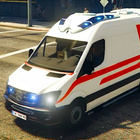 Jeux d'ambulance ville 3D icône