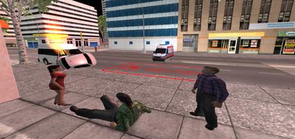 Jeux d'ambulance ville 3D capture d'écran 1