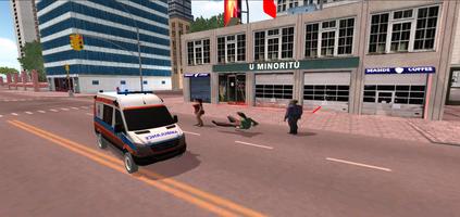 Permainan ambulans kota 3D screenshot 2