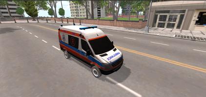 Jeux d'ambulance ville 3D capture d'écran 3