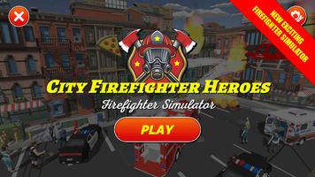 پوستر City Firefighter Heroes