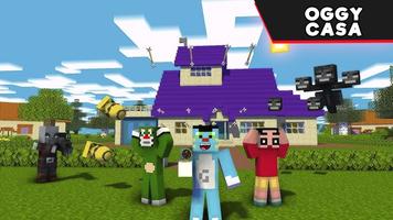 Oggy y cucarachas Minecraft captura de pantalla 2