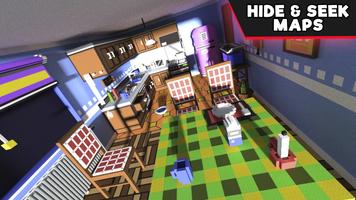 Hide and Seek Maps Minecraft Affiche