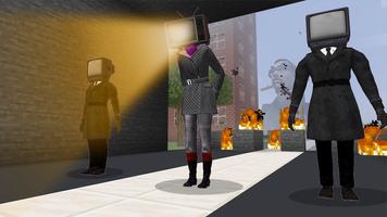 TVman Mod Skibidi Minecraft PE تصوير الشاشة 2