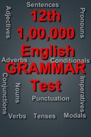 English Grammar test for class 12 plakat