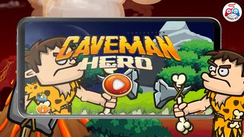 Caveman Hero Adventure Game Poster