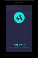 Changeur de police: Small & Big Font Affiche