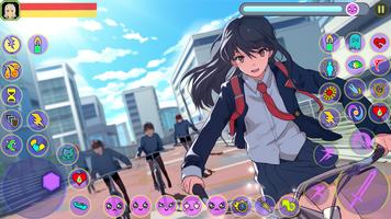 Anime High School Girl captura de pantalla 2