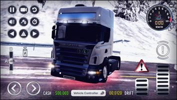 Truck Snowy Driving Simulator ảnh chụp màn hình 2