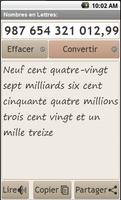 Convertir Nombres en Lettres Affiche