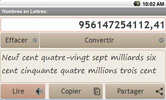 Convertir Nombres en Lettres screenshot 2