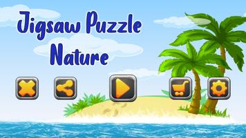 Jigsaw Puzzle Nature الملصق