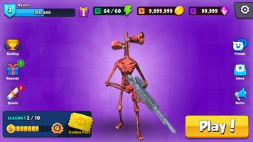 Brawl Sirenhead 3d Shooter PVP الملصق