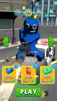 Shooter Monster Blue Zombie 3d الملصق