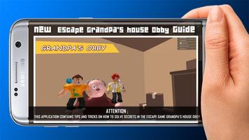 Poster Escape Grandpa's house Simulator Obby Tips!