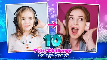 📸 10 Jaar Challenge -  Collage Fotobewerker 📸-poster