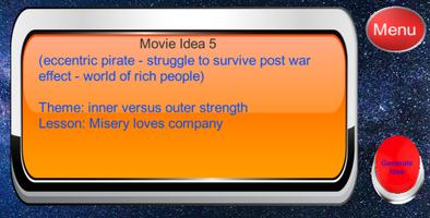 Movie Idea Generator - Android capture d'écran 1