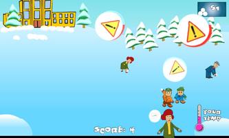 SnowBall Fight Winter Game HD capture d'écran 2