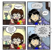 Lustige Offline-Strip-Comics Plakat