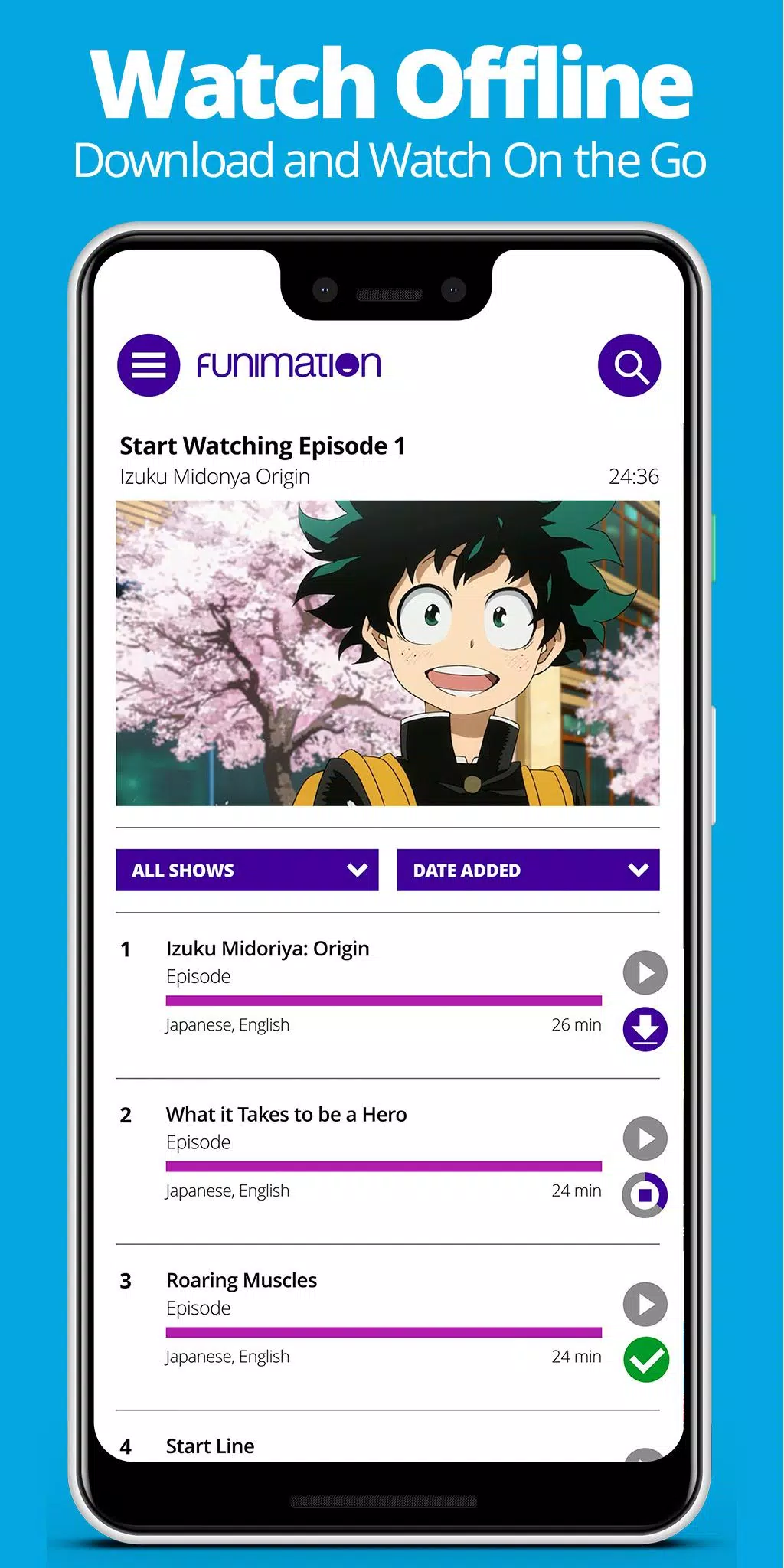 Baixar Funimation 3.9 Android - Download APK Grátis