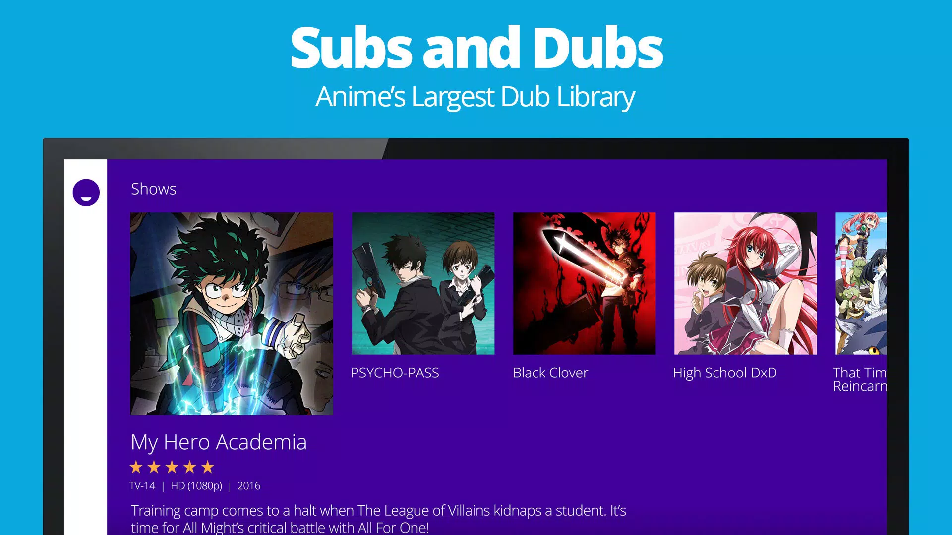 Baixar Funimation 3.9 Android - Download APK Grátis