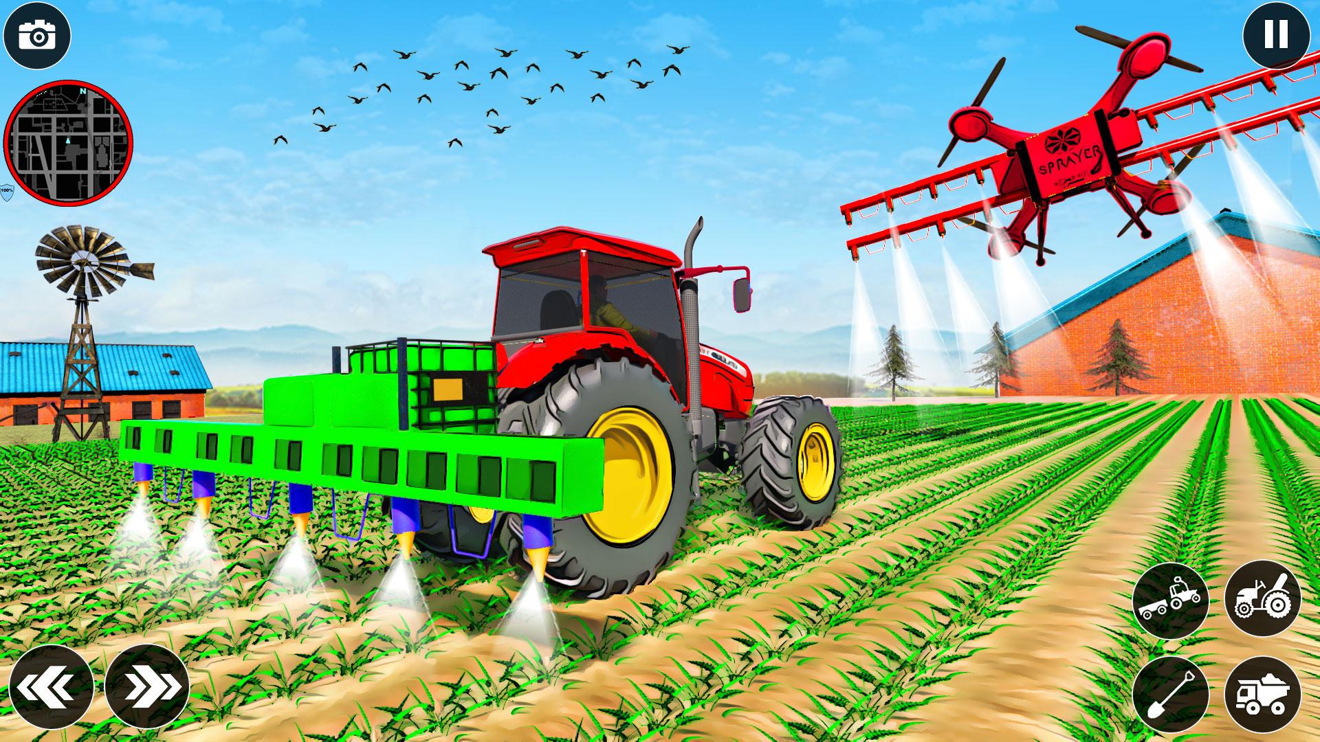 Tractor from the Hill PNG. Игра тракторы зеленые