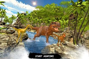 Wild dinosaur family survival simulator poster