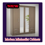 현대 미니멀리스트 캐비닛