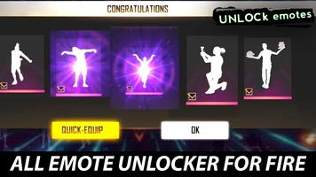 emote unlocker  ff fire ffh4x Poster