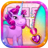 Unicornio Cremallera de Desblo icono