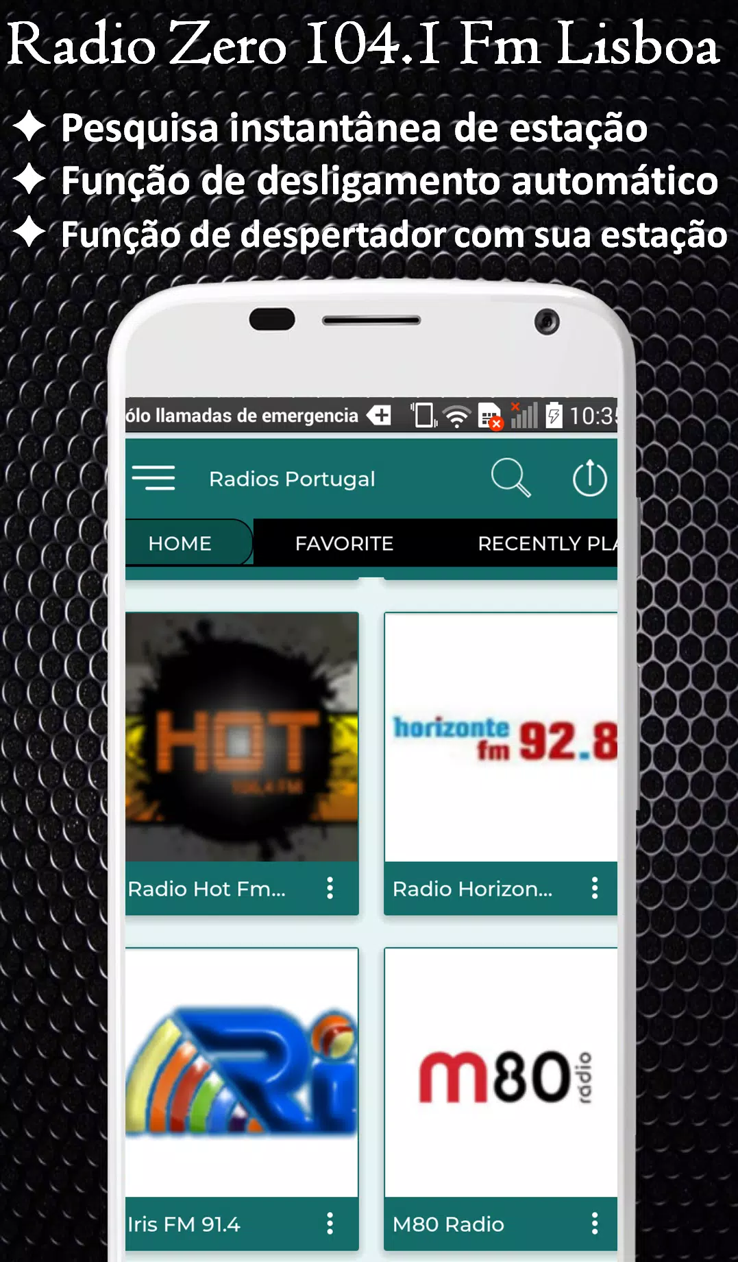 Descarga de APK de Radio Zero 104.1 Fm Lisboa + Portugal Radio Online para  Android