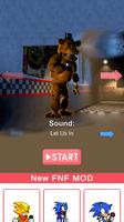 FNF FNaF Freddy Mod Test Affiche