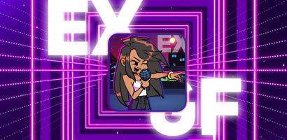 FNF Fireday night funny mod EXGF character test الملصق