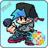 fnf  Pixel Art Color by Number