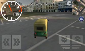 برنامه‌نما Tuk Tuk Rikshaw Driving Sim عکس از صفحه