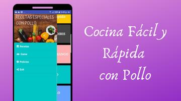 Cocina Fácil y Rápida con Pollo Poster