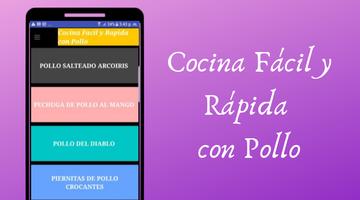 Cocina Fácil y Rápida con Pollo captura de pantalla 1