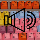 sonido teclado de computadora icono