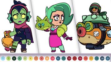 Coloring for Brawl Stars poster