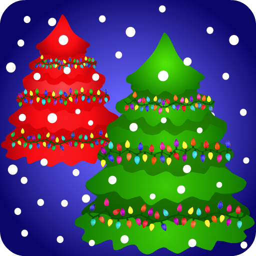 カラフルなクリスマスツリーの壁紙