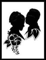 Gesicht Silhouette Design Plakat