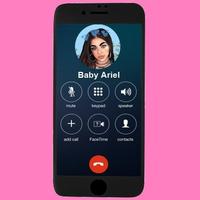 Panggilan palsu Baby Ariel Prank Pro screenshot 2