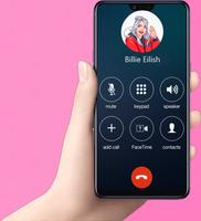 Fake call Billie Eilish Prank Pro স্ক্রিনশট 1