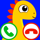 fake call dinosaur game أيقونة