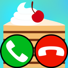 fake call and sms cake game icon