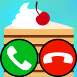 fake call and sms cake game 圖標