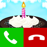 Icona happy birthday fake call game