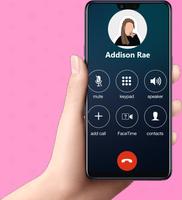 Fake call Addison Rae Prank Pro ภาพหน้าจอ 3