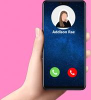 Faux appel Addison Rae Prank Pro Affiche