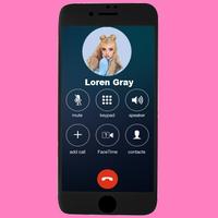 Fake call Loren Gray Prank Pro capture d'écran 2